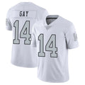 Vanessashop LV.Raiders #14 Matt Gay Player White Limited Color Rush Home Game Stitched Jerseys