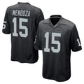 Vanessashop LV.Raiders #15 Fernando Mendoza Player Black Home Game Stitched Jerseys