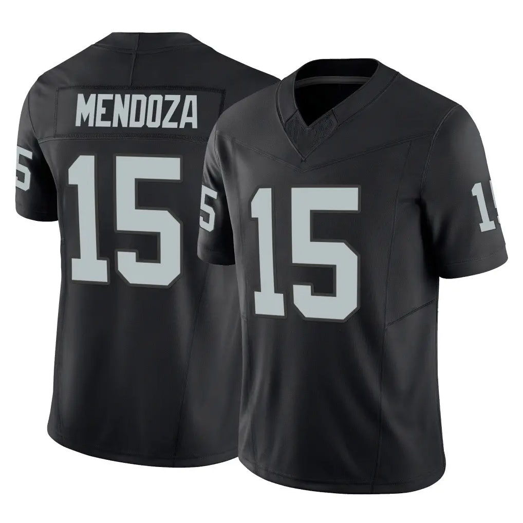 Vanessashop LV.Raiders #15 Fernando Mendoza Player Black Limited Vapor F.U.S.E. Home Game Stitched Jerseys