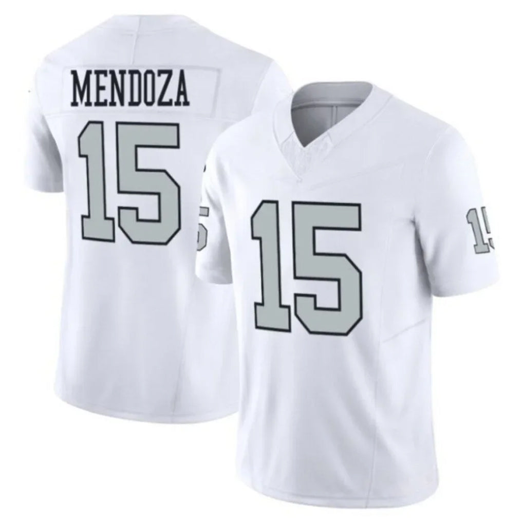 Vanessashop LV.Raiders #15 Fernando Mendoza Player White Vapor F.U.S.E. Limited Home Game Stitched Jerseys