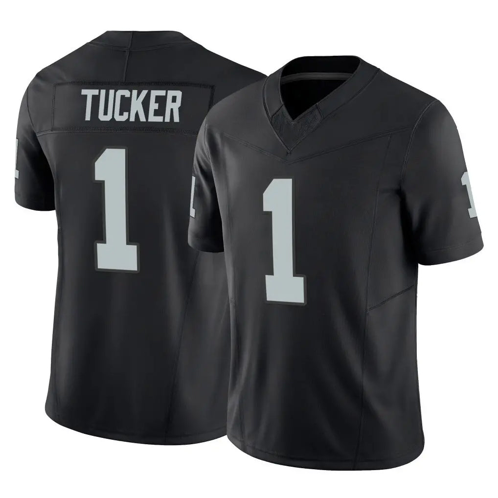 Vanessashop LV.Raiders #1 Tre Tucker Player Black Limited Vapor F.U.S.E. Home Game Stitched Jerseys
