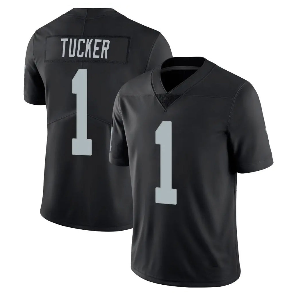 Vanessashop LV.Raiders #1 Tre Tucker Player Black Limited Vapor Untouchable Home Game Stitched Jerseys