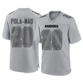 Vanessashop LV.Raiders #20 Isaiah Pola-Mao Player Gray Atmosphere Fashion Limited Game Stitched Jerseys