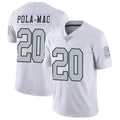 Vanessashop LV.Raiders #20 Isaiah Pola-Mao Player White Limited Color Rush Home Game Stitched Jerseys