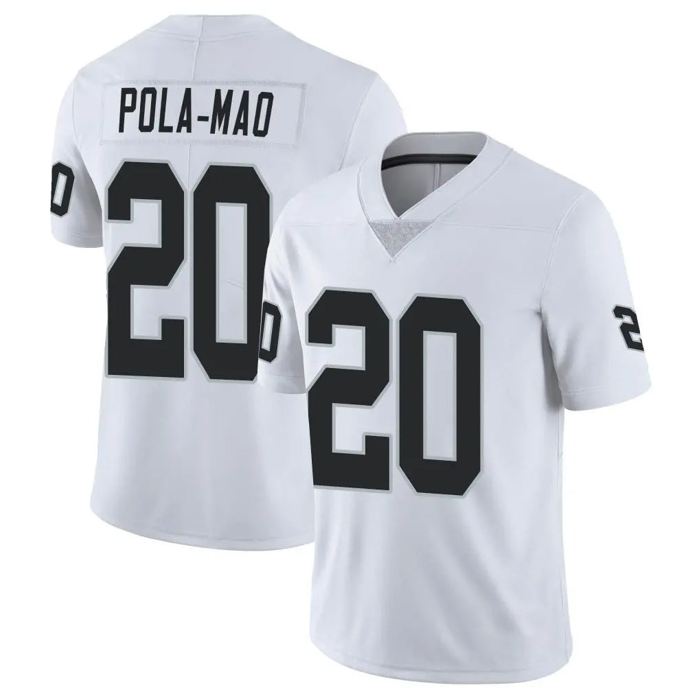 Vanessashop LV.Raiders #20 Isaiah Pola-Mao Player White Limited Vapor Untouchable Home Game Stitched Jerseys