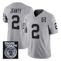 Vanessashop LV.Raiders #2 Ashton Jeanty Player Gray Vapor Limited Home Game Stitched Jerseys