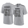Vanessashop LV.Raiders #51 Malcolm Koonce Player Gray Atmosphere Fashion Limited Game Stitched Jerseys