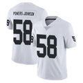 Vanessashop LV.Raiders #58 Jackson Powers-Johnson Player White Limited Vapor Untouchable Home Game Stitched Jerseys