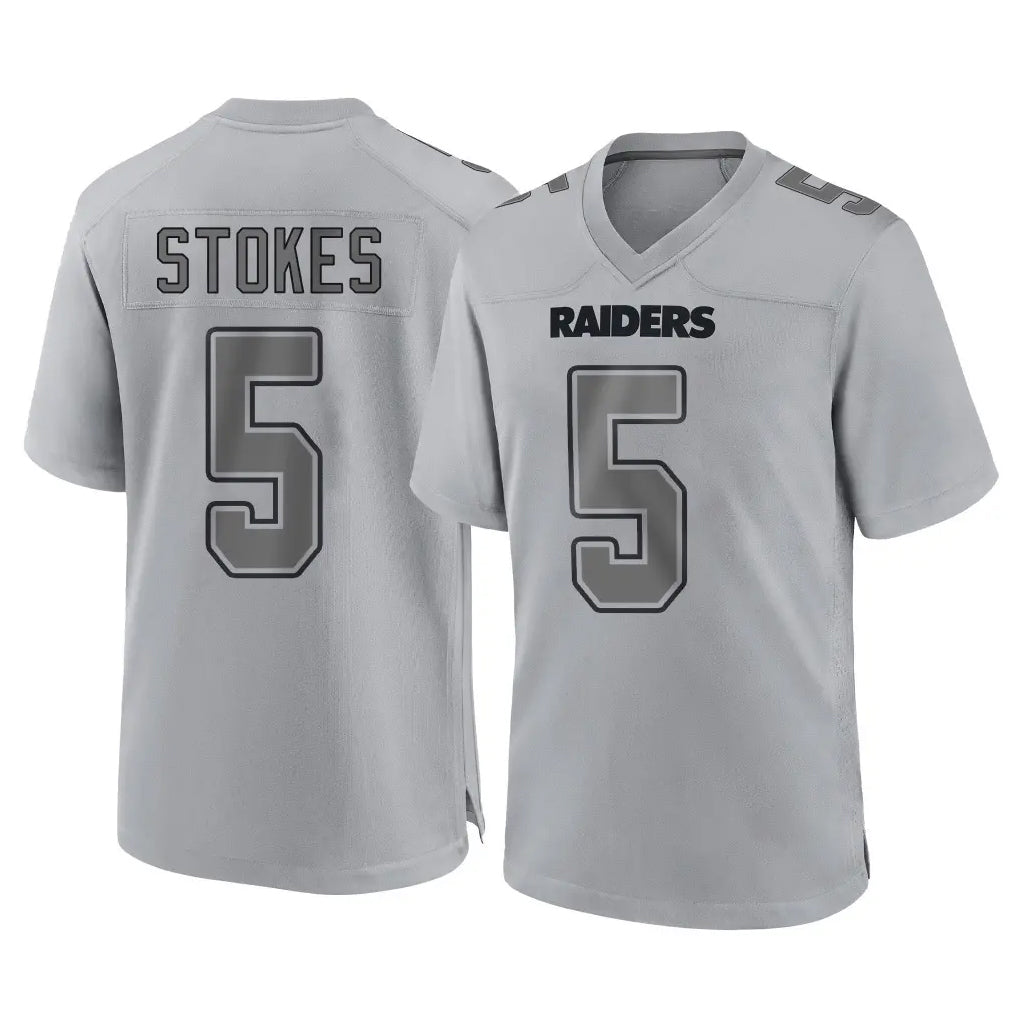 Vanessashop LV.Raiders #5 Eric Stokes Player Gray Atmosphere Fashion Limited Game Stitched Jerseys