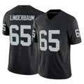 Vanessashop LV.Raiders #65 Tyler Linderbaum Player Black Limited Vapor F.U.S.E. Home Game Stitched Jerseys
