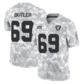 Vanessashop LV.Raiders #69 Adam Butler Player Arctic Camo Salute To Service Limited Game Stitched Jerseys