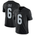Vanessashop LV.Raiders #6 A.J. Cole Player Black Limited Vapor Untouchable Home Game Stitched Jerseys