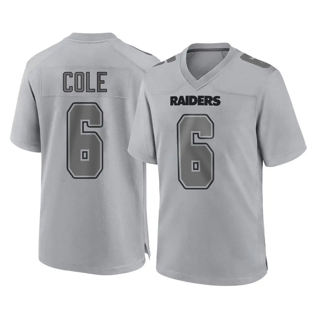 Vanessashop LV.Raiders #6 A.J. Cole Player Gray Atmosphere Fashion Limited Game Stitched Jerseys