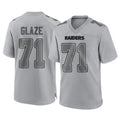 Vanessashop LV.Raiders #71 DJ Glaze Player Gray Atmosphere Fashion Limited Game Stitched Jerseys