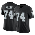Vanessashop LV.Raiders #74 Kolton Miller Player Black Limited Vapor F.U.S.E. Home Game Stitched Jerseys