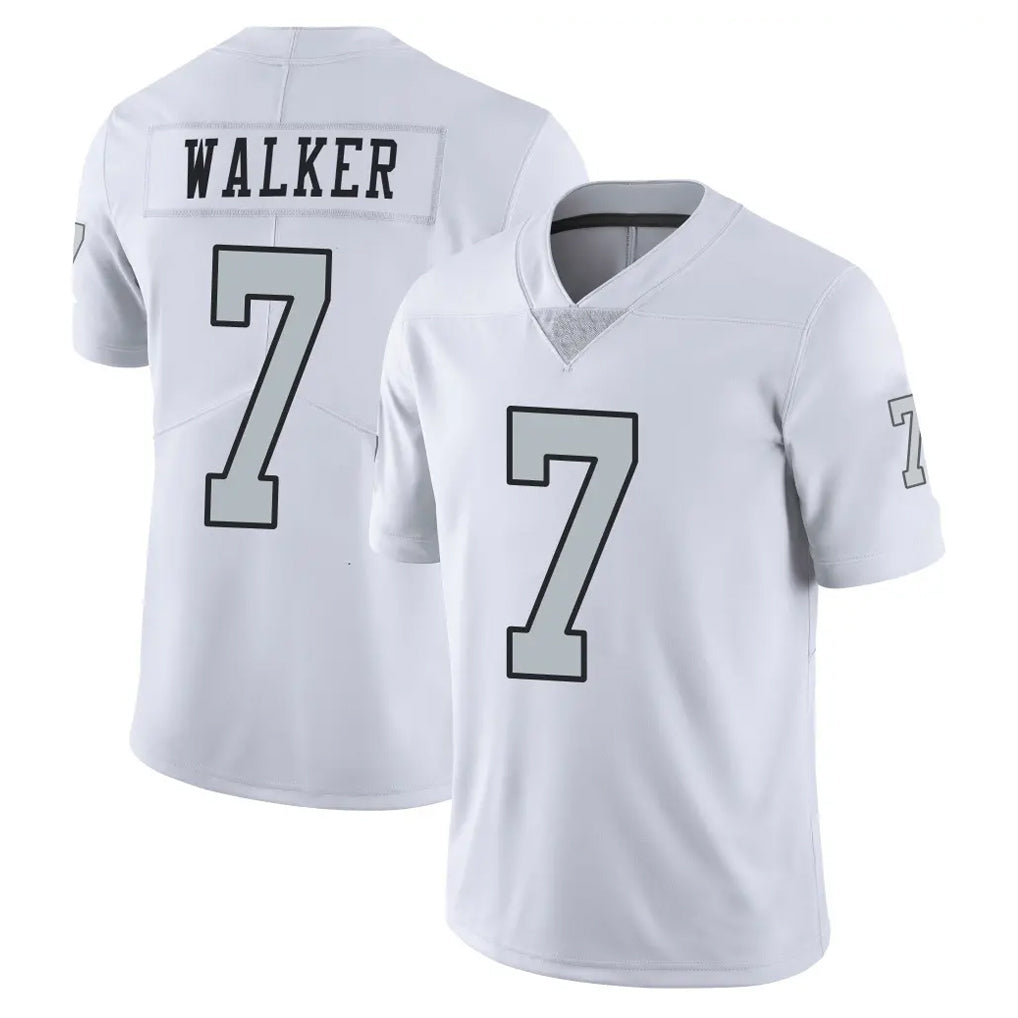Vanessashop LV.Raiders #7 Quay Walker Player White Limited Color Rush Home Game Stitched Jerseys