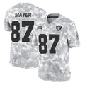 Vanessashop LV.Raiders #87 Michael Mayer Player Arctic Camo Salute To Service Limited Game Stitched Jerseys
