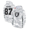 Vanessashop LV.Raiders #87 Michael Mayer Player Arctic Camo Salute to Service Hoodies Limited Game Stitched Jerseys