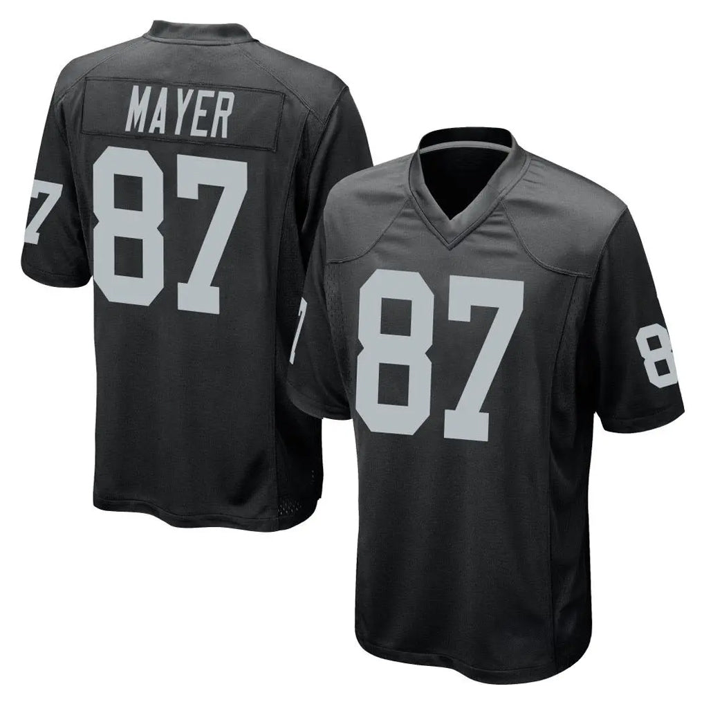 Vanessashop LV.Raiders #87 Michael Mayer Player Black Home Game Stitched Jerseys