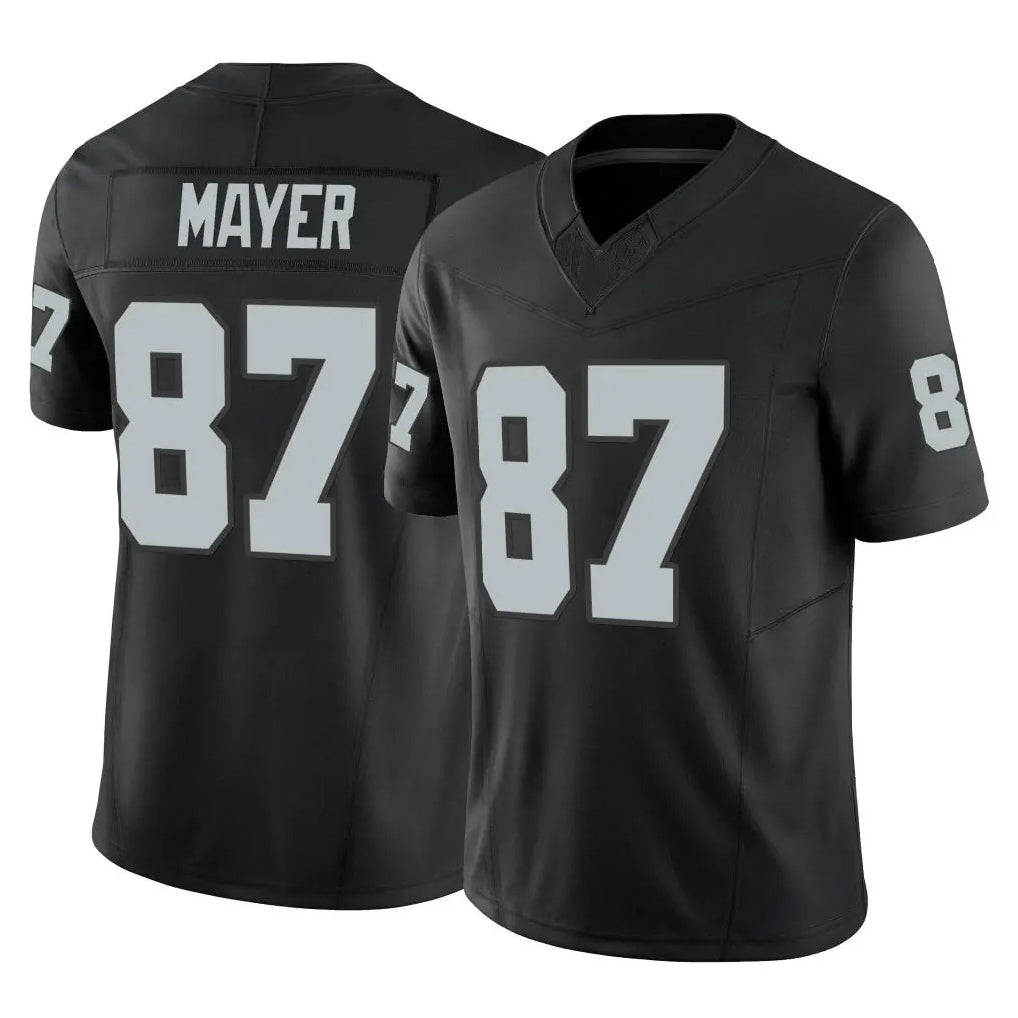 Vanessashop LV.Raiders #87 Michael Mayer Player Black Limited Vapor F.U.S.E. Home Game Stitched Jerseys