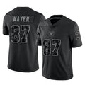 Vanessashop LV.Raiders #87 Michael Mayer Player Black Reflective Limited Game Stitched Jerseys