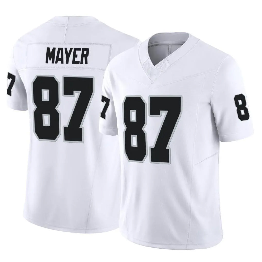 Vanessashop LV.Raiders #87 Michael Mayer Player White Limited Vapor F.U.S.E. Home Game Stitched Jerseys