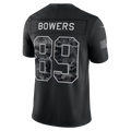 vanessashop LV.Raiders #89 Brock Bowers Black 2026 Salute to Service Stitched Limited Jersey