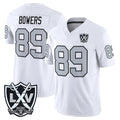 Vanessashop LV.Raiders #89 Brock Bowers Player White 2026 Vapor Limited Home Game Stitched Jerseys