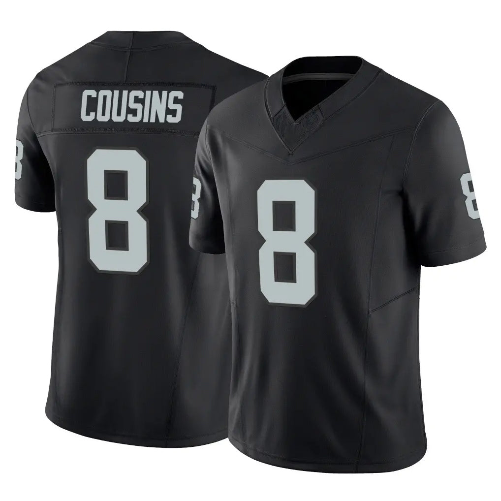 Vanessashop LV.Raiders #8 Kirk Cousins Player Black Limited Vapor F.U.S.E. Home Game Stitched Jerseys