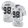 Vanessashop LV.Raiders #98 Maxx Crosby Player Arctic Camo Salute To Service Limited Game Stitched Jerseys
