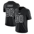 Vanessashop LV.Raiders #98 Maxx Crosby Player Black Limited Black Impact Home Game Stitched Jerseys