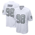 Vanessashop LV.Raiders #98 Maxx Crosby Player White Alternate Home Game Stitched Jerseys