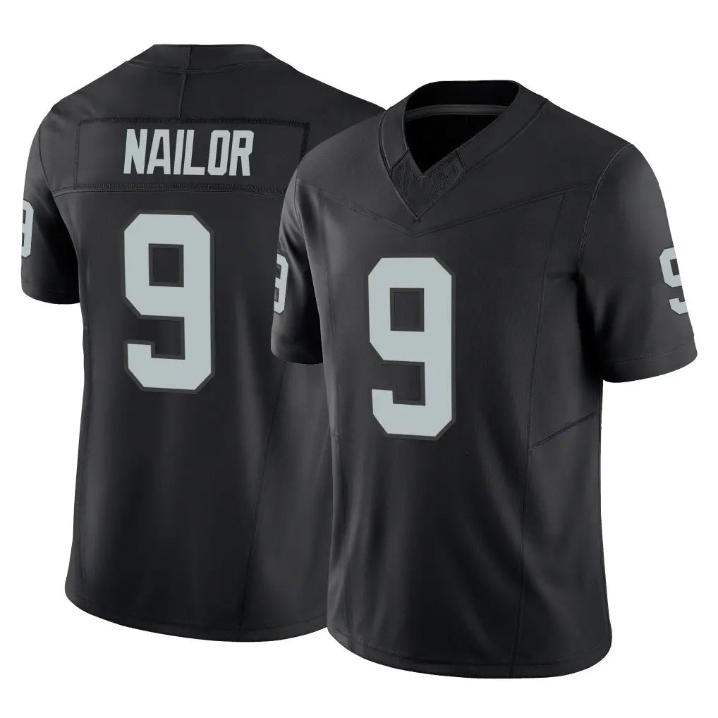 Vanessashop LV.Raiders #9 Jalen Nailor Player Black Limited Vapor F.U.S.E. Home Game Stitched Jerseys