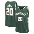 Vanessashop M.Bucks #20 A.J. Green  Hunter Green Fast Break Replica Player Jerseys - Icon Edition
