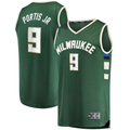 Vanessashop M.Bucks #9 Bobby Portis  Green Fast Break Replica Jerseys - Icon Edition