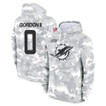 Vanessashop M.Dolphins #0 Ollie Gordon II Player Arctic Camo Salute To Service Limited Game Stitched Jerseys