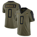 Vanessashop M.Dolphins #0 Ollie Gordon II Player Olive Salute To Service Limited Game Stitched Jerseys