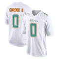 Vanessashop M.Dolphins #0 Ollie Gordon II Player White Fashion Home Game Stitched Jerseys