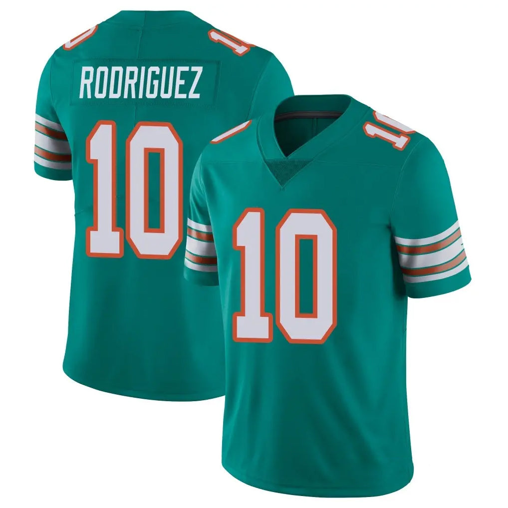 Vanessashop M.Dolphins #10 Jacob Rodriguez Player Aqua Limited Alternate Vapor Untouchable Home Game Stitched Jerseys