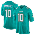 Vanessashop M.Dolphins #10 Jacob Rodriguez Player Aqua Team Color Home Game Stitched Jerseys
