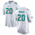 Vanessashop M.Dolphins #20 Jordyn Brooks Player White Home Game Stitched Jerseys