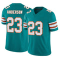Vanessashop M.Dolphins #23 Zayne Anderson Player Aqua Limited Alternate Vapor F.U.S.E. Home Game Stitched Jerseys