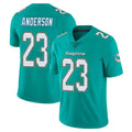 Vanessashop M.Dolphins #23 Zayne Anderson Player Aqua Limited Vapor Untouchable Home Game Stitched Jerseys