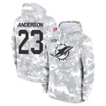 Vanessashop M.Dolphins #23 Zayne Anderson Player Arctic Camo Salute to Service Hoodies Limited Game Stitched Jerseys