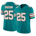 Vanessashop M.Dolphins #25 Tyrel Dodson Player Aqua Limited Alternate Vapor F.U.S.E. Home Game Stitched Jerseys