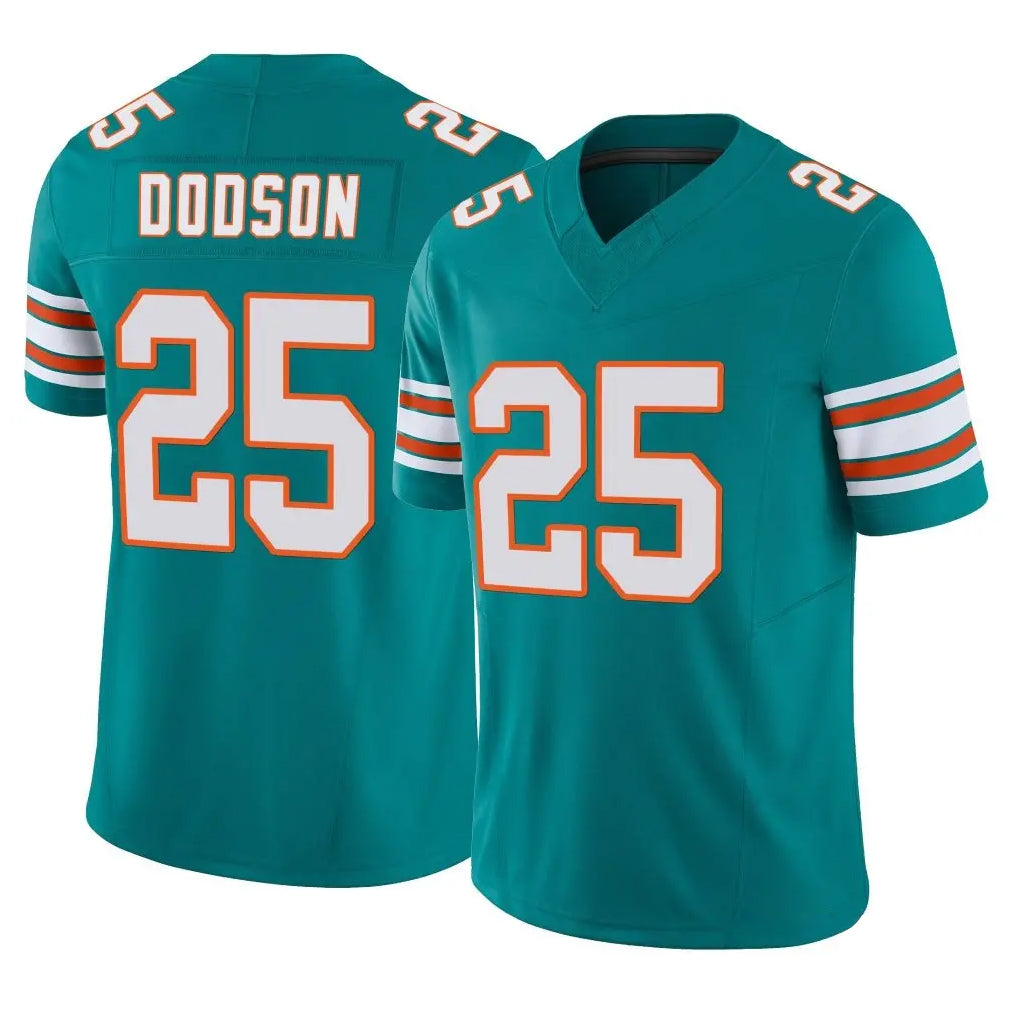 Vanessashop M.Dolphins #25 Tyrel Dodson Player Aqua Limited Alternate Vapor F.U.S.E. Home Game Stitched Jerseys