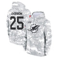 Vanessashop M.Dolphins #25 Tyrel Dodson Player Arctic Camo Salute to Service Hoodies Limited Game Stitched Jerseys