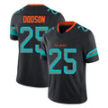 Vanessashop M.Dolphins #25 Tyrel Dodson Player Black Limited Pitch Rivalries Collection Home Game Stitched Jerseys
