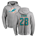 Vanessashop M.Dolphins #28 De'Von Achane Player Gray LOGO Pullover Hoodies Limited Stitched Jerseys