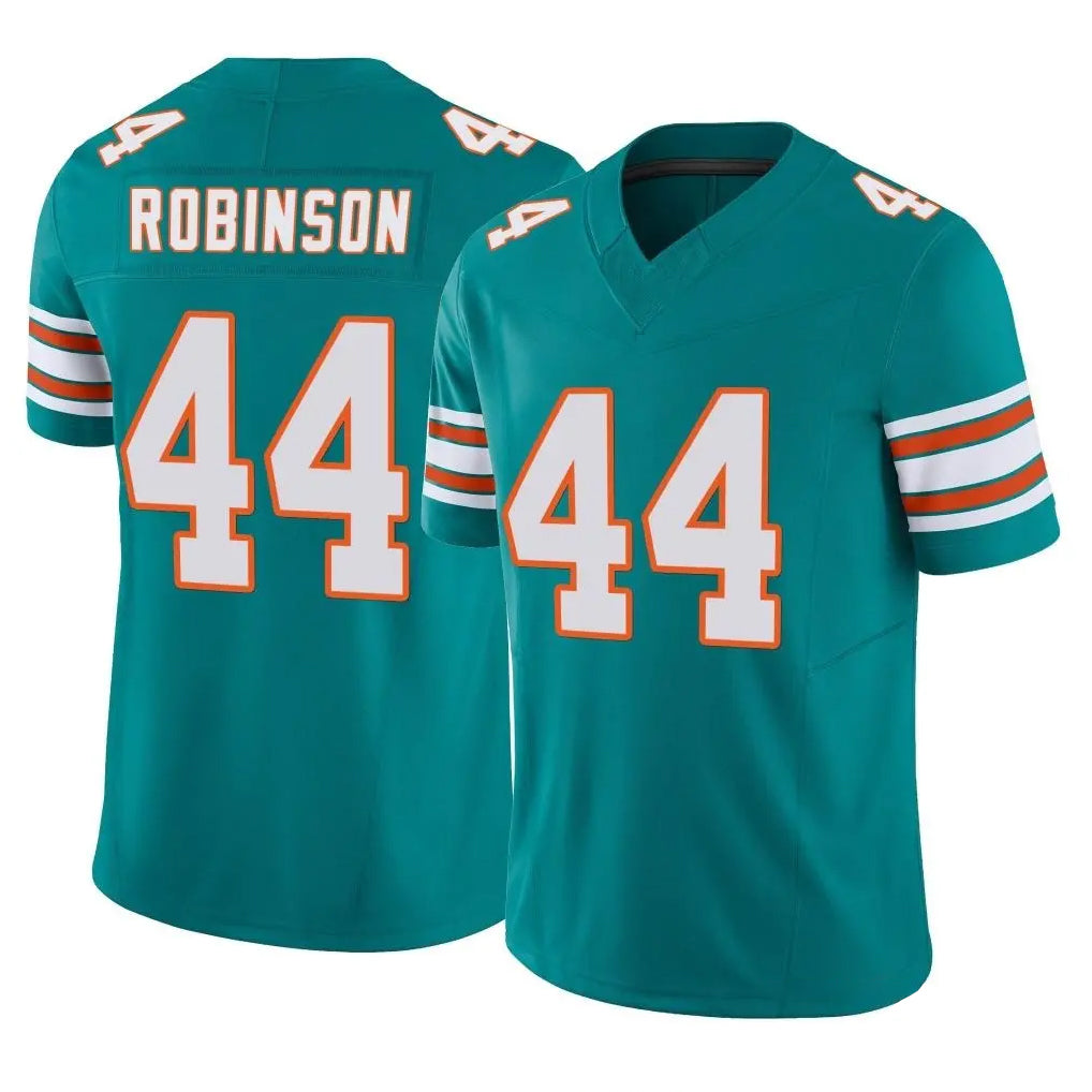 Vanessashop M.Dolphins #44 Chop Robinson Player Aqua Limited Alternate Vapor F.U.S.E. Home Game Stitched Jerseys
